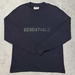 Essentials T Shirt Mens S Black Tonal Fear of God Long Sleeve Crew Neck Tee
